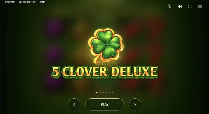 5 Clover Deluxe - főmenü